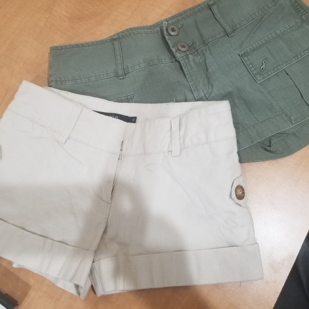 Set of (2) Petite Women's Shorts, Size 0/1